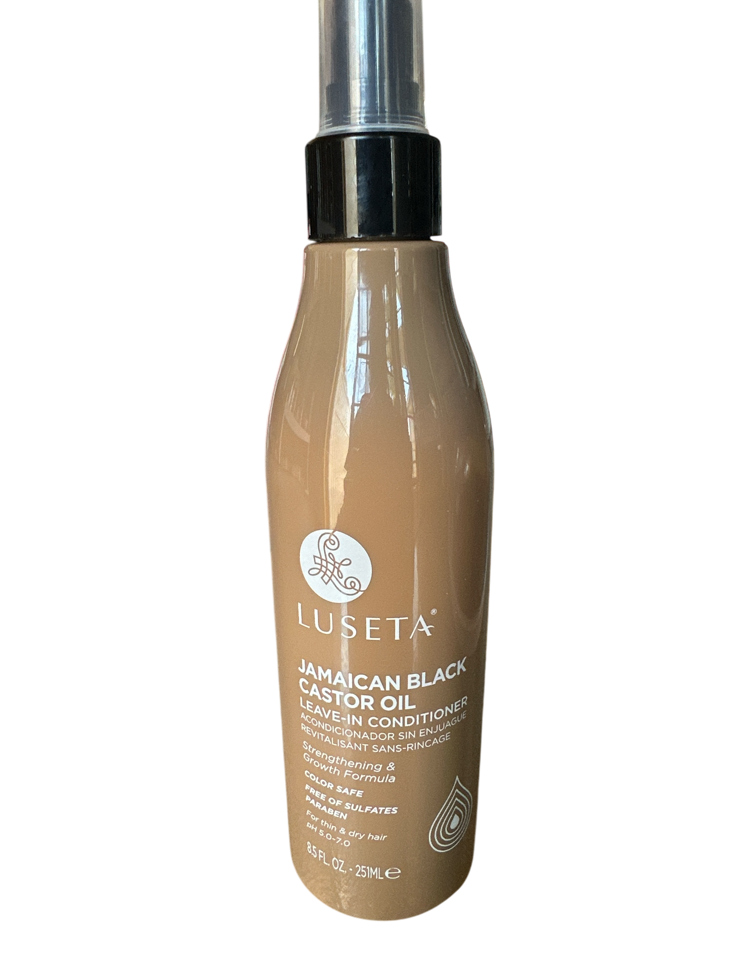 Luseta Jamaican Black Castor Oi Leave In Conditioner Strenghthening & Grow Hair Formula 8.5fl.oz 252ml