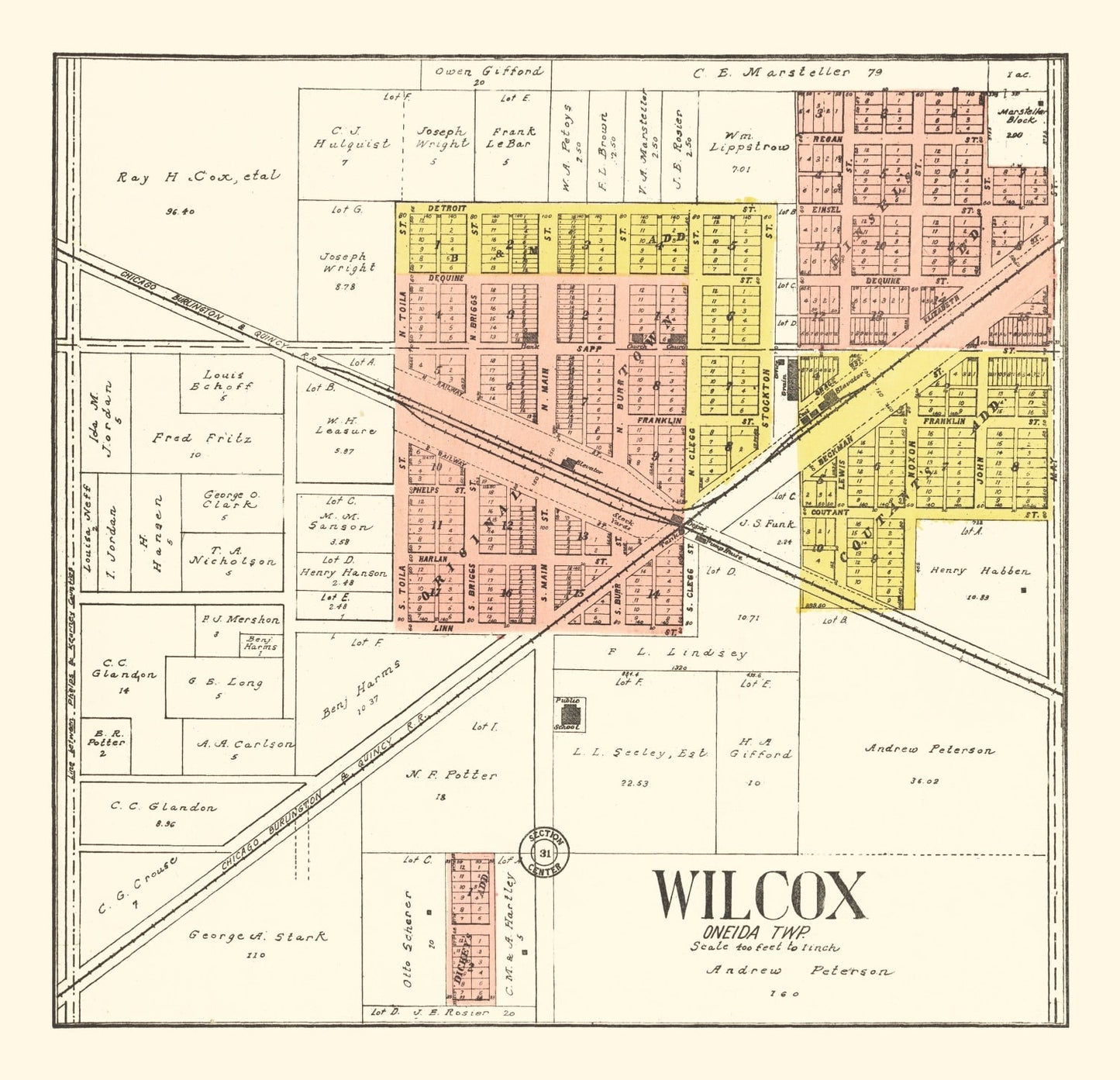Vintage Map of Towns of Bolton and Andover, Connecticut 1869