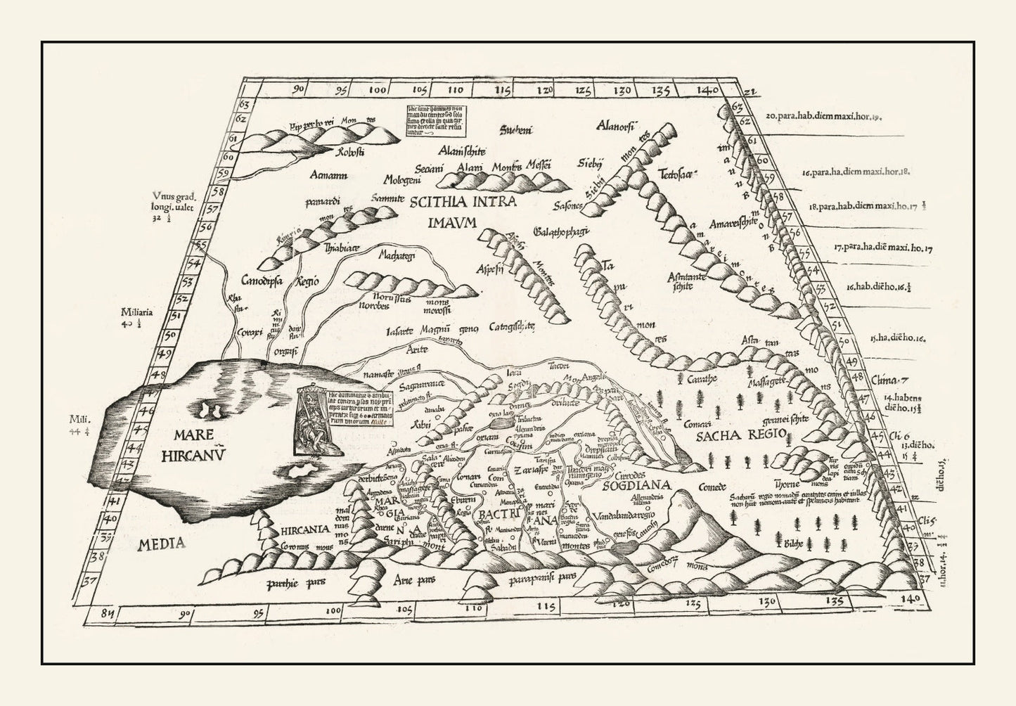 Vintage Silk Road Map 1522