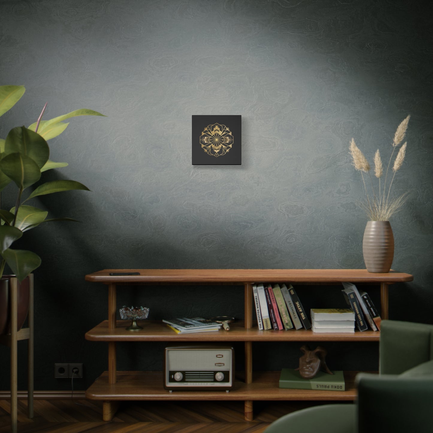 Gold Geometric Mandala Canvas
