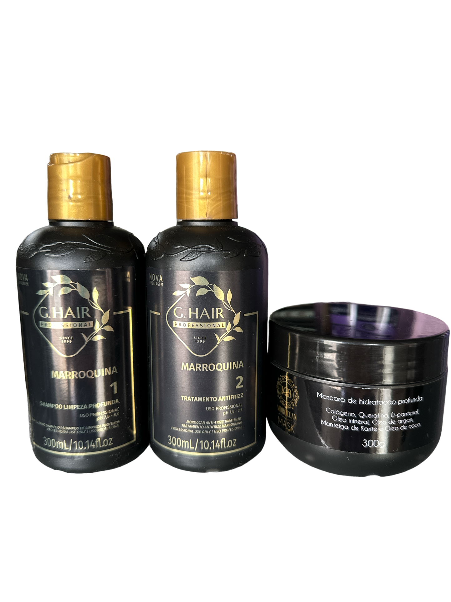KB HAIR MOROCCAN KERATIN SMOOTHING TREATMENT KIT 300ml (10fl 0z).