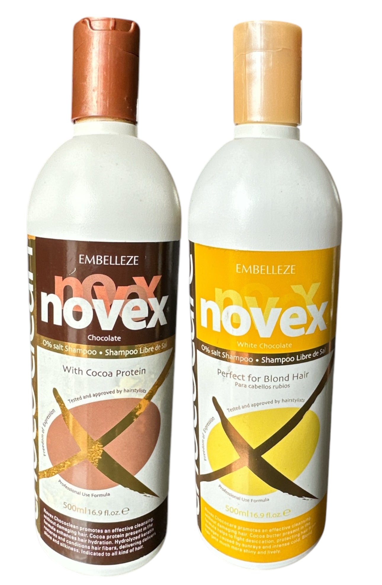 Novex Chococare & Chococlean Chocolate Shampoo With Cocoa Protein 2 Units 17fl.oz e 500ml
