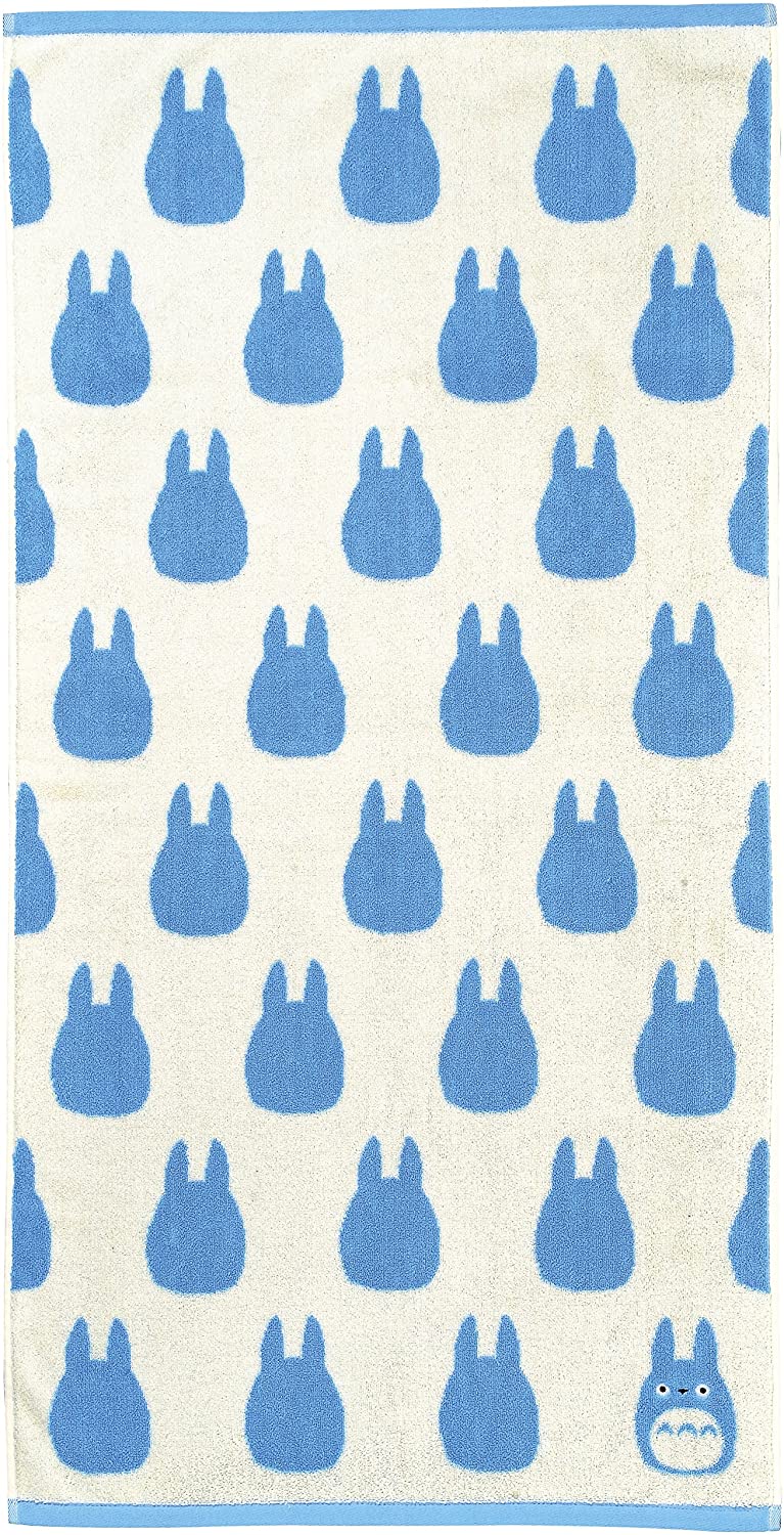 My Neighbor Totoro Silhouette Bath Towel – Light Blue (Studio Ghibli x Marushin)