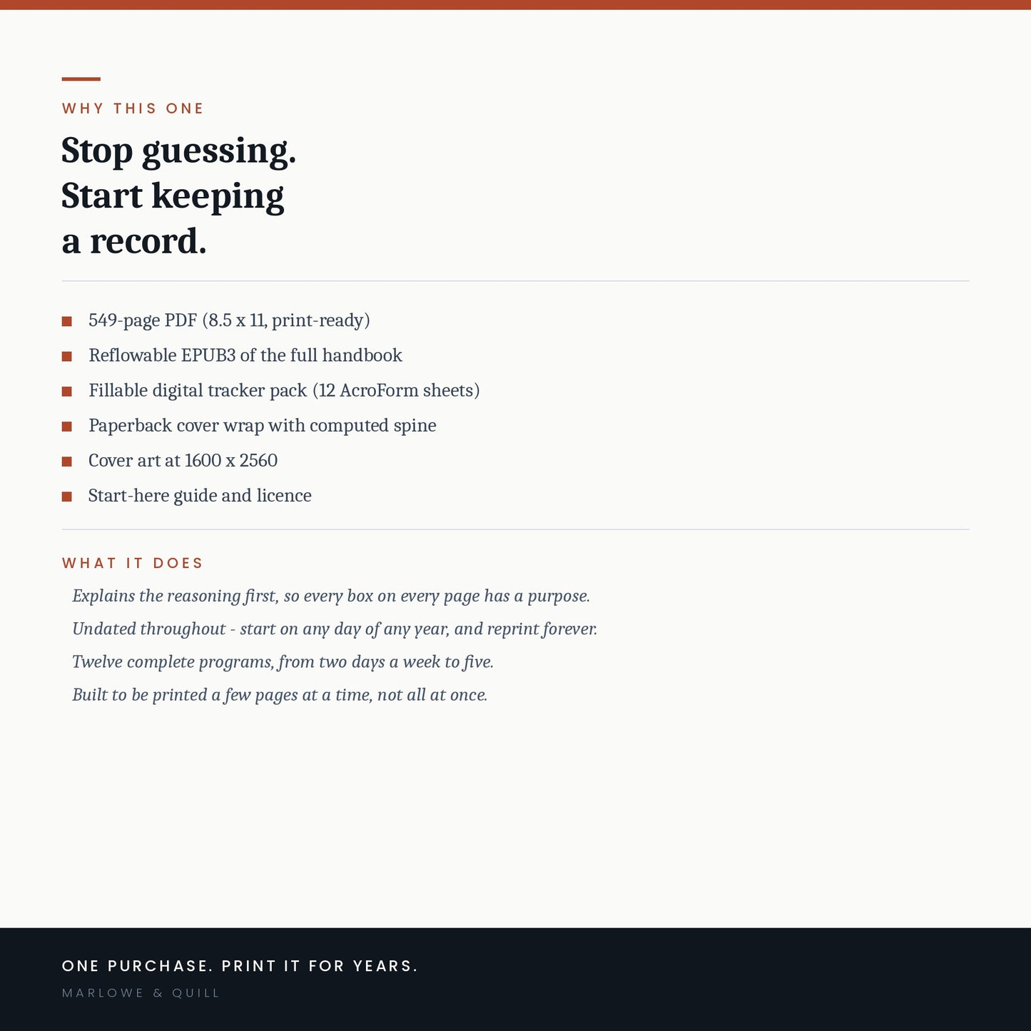 Peak Protocol Planner (Printable) + Tracker Pack Log