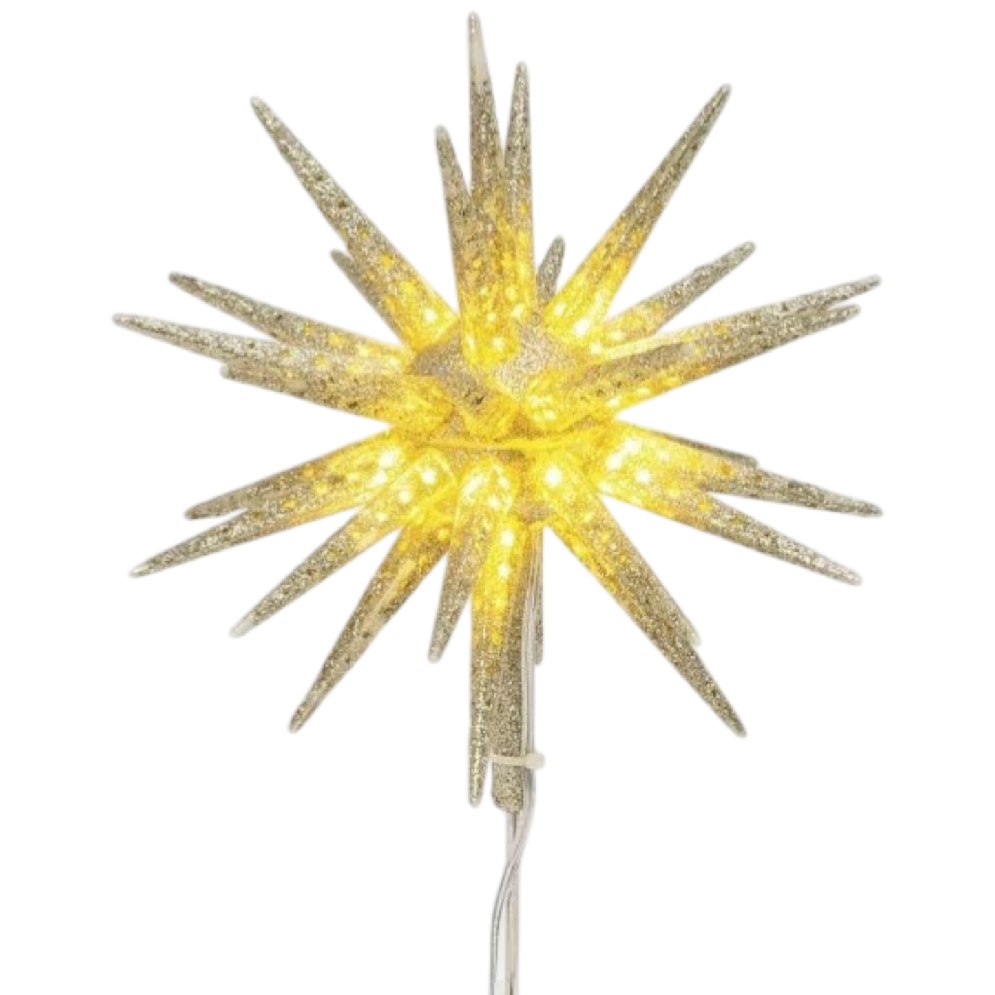 LIghted Starburst Tree Topper - 10 inch
