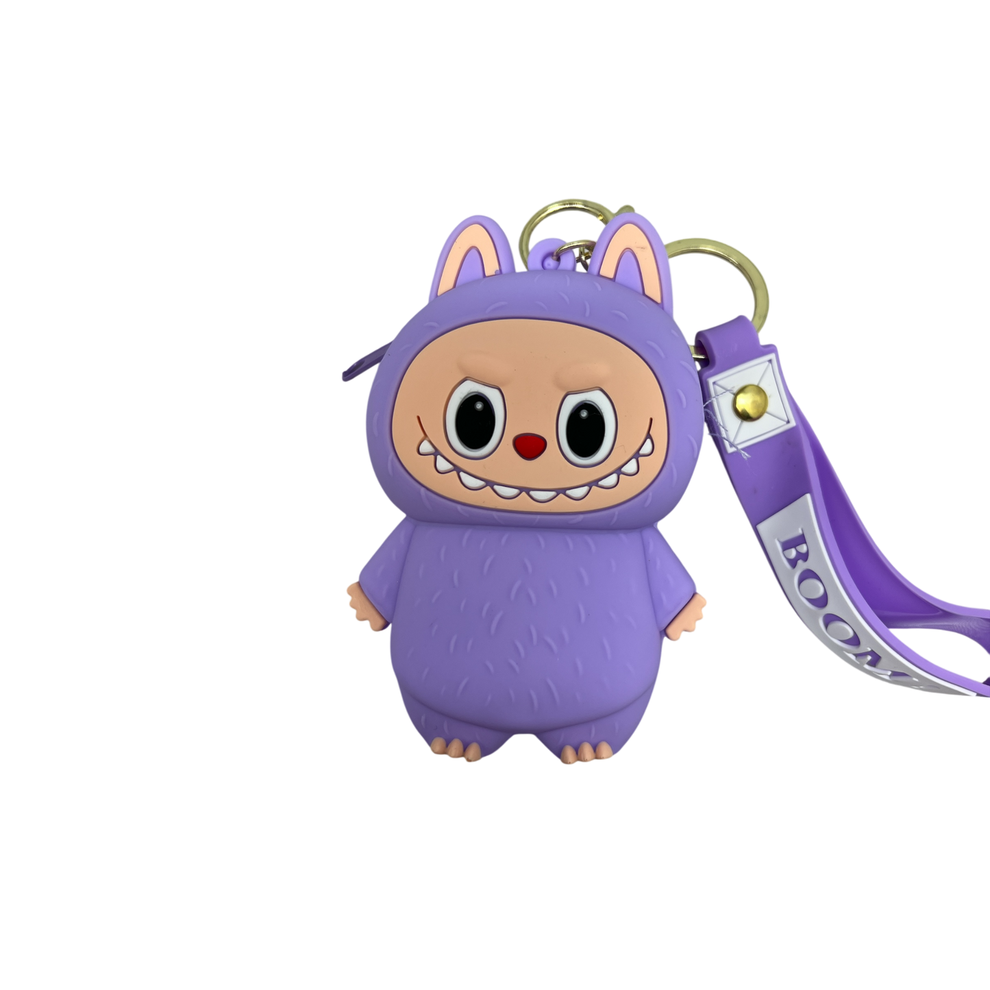 Silicone Labubu Coin Purse Key Chain Pendant (Charming Lilac Edition)