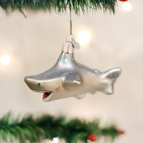 Shark Glass Ornament