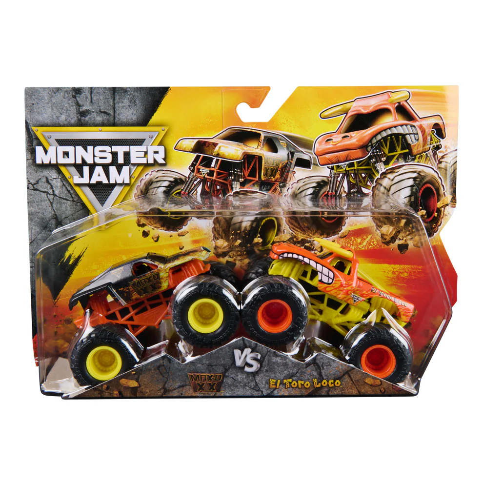 Monster Jam - 1:64 scale die-cast 2-Pack - Max D XX vs El Toro Loco