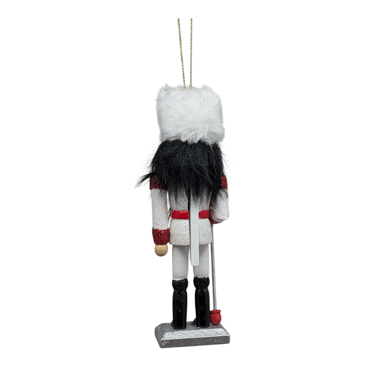 Hollywood 6 inch Wooden Nutcracker - White Fur Hat