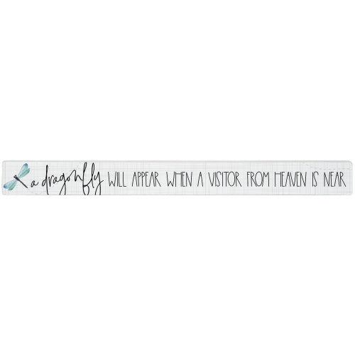 16 inch Shelf Sitter Sign - Dragonfly Appear