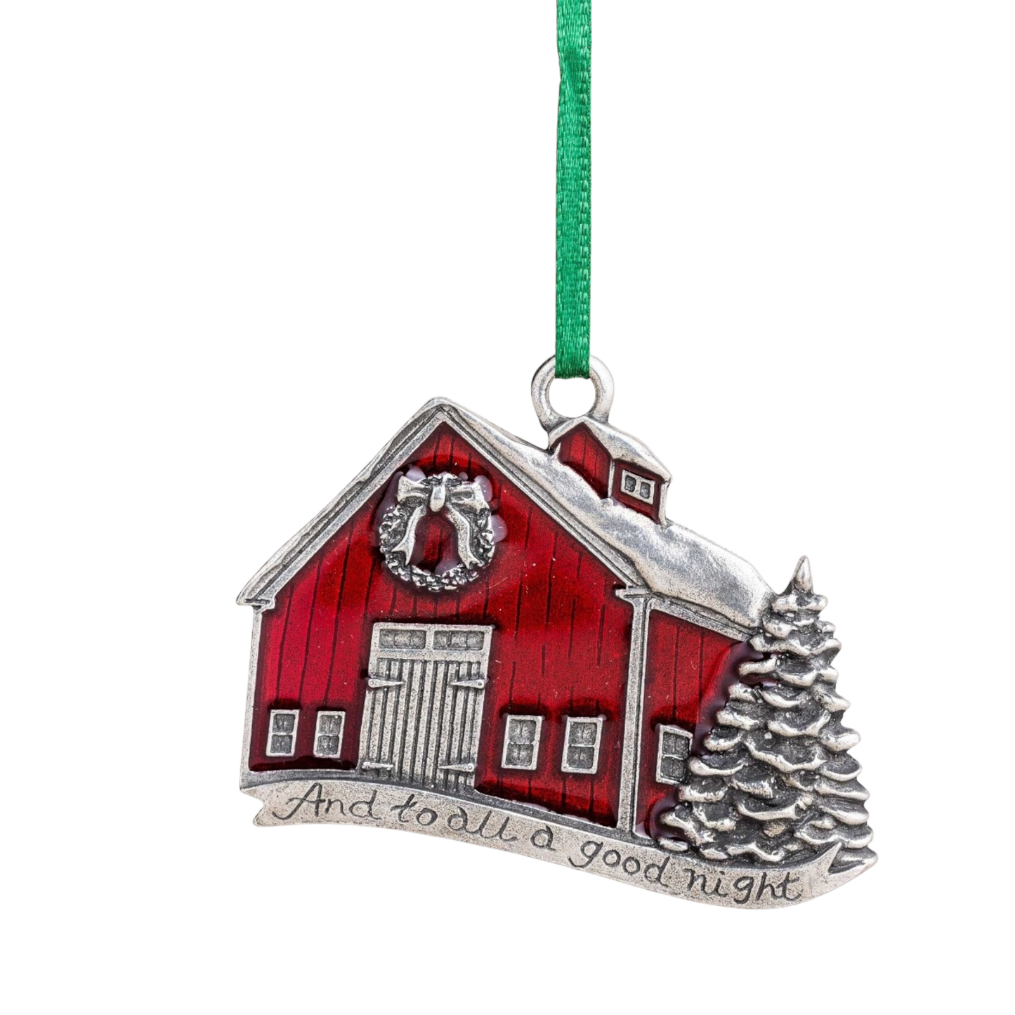 A Good Night Ornament – Vermont Barn Holiday Scene