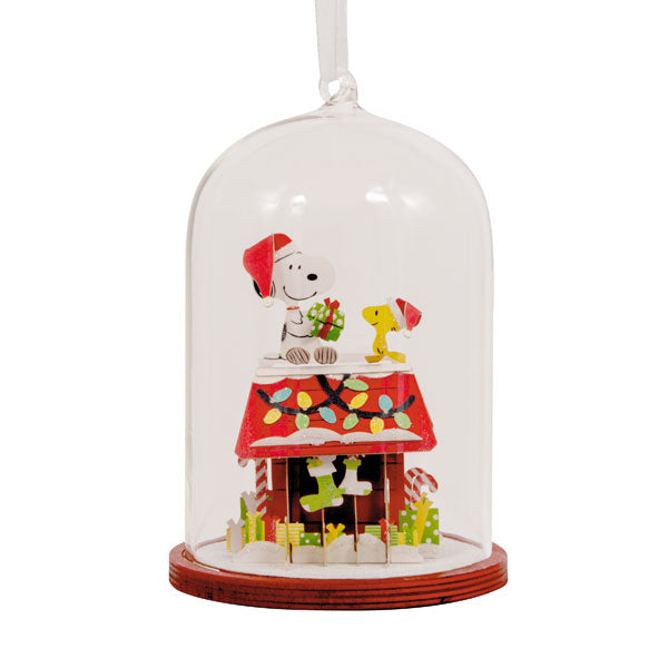 Snoopy's Holiday Cloche Ornament