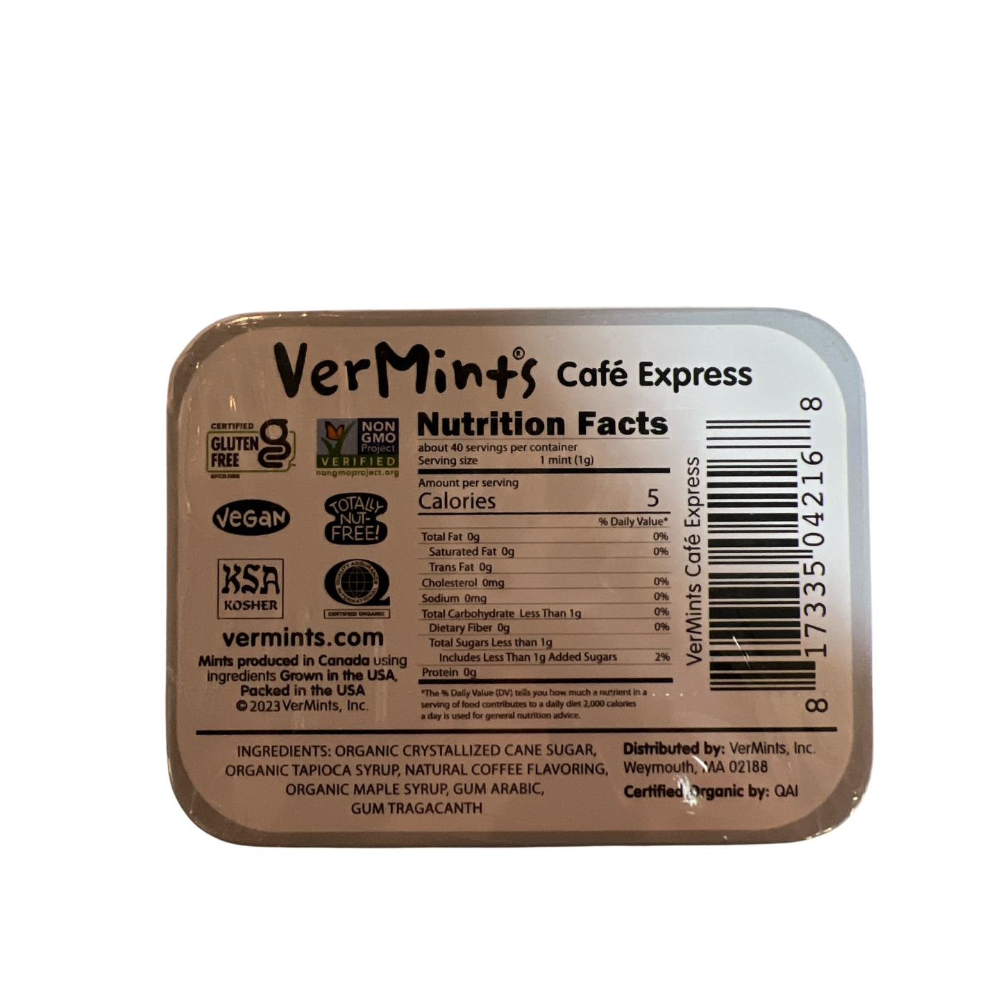 Vermints All Natural Breath Mints 1.41 Ounce - Cafe Expresss