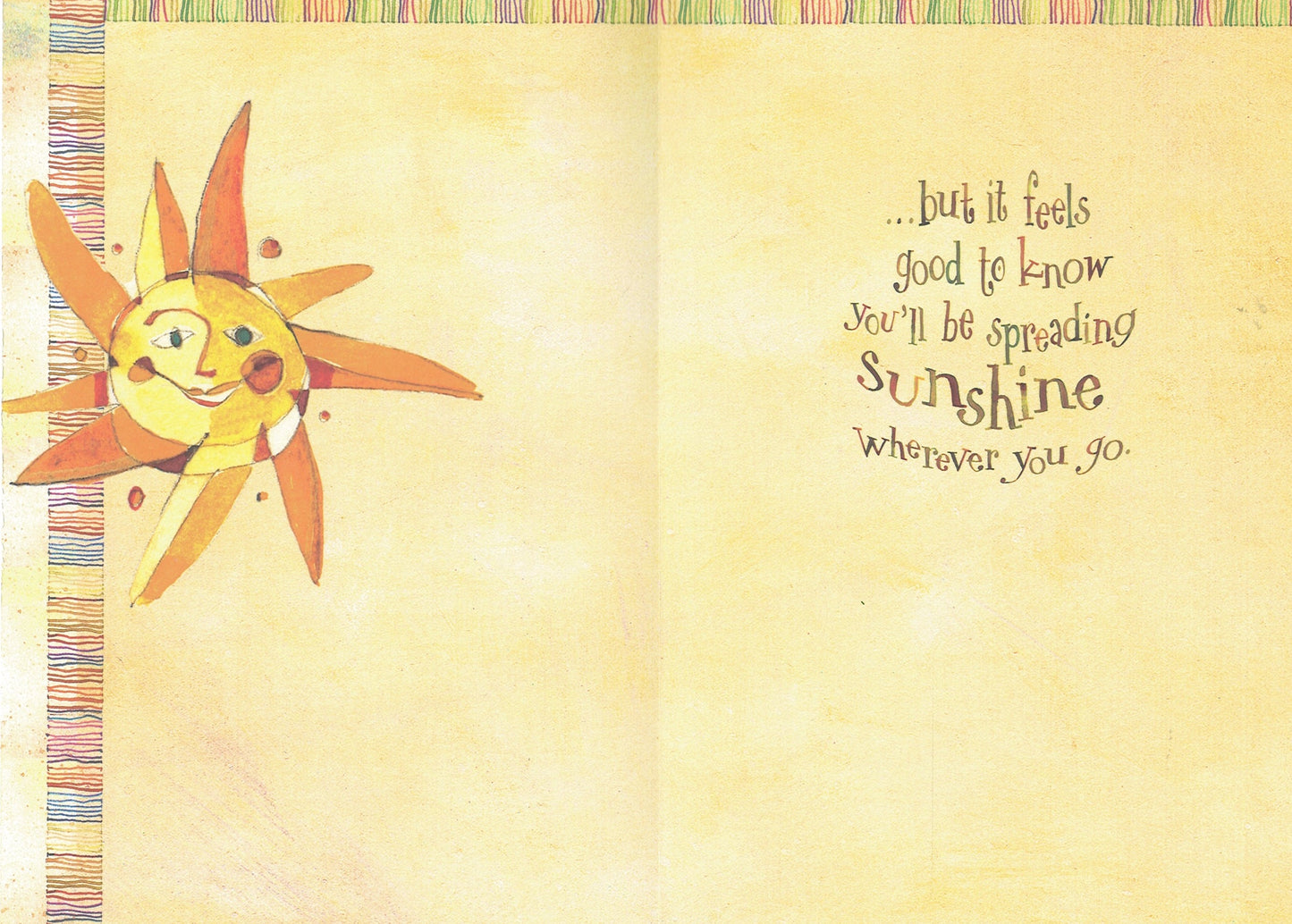 Spread Sunshine - Goodbye Card
