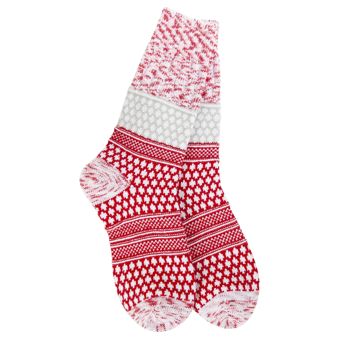 Holiday Gallery Textured Crew - Peppermint