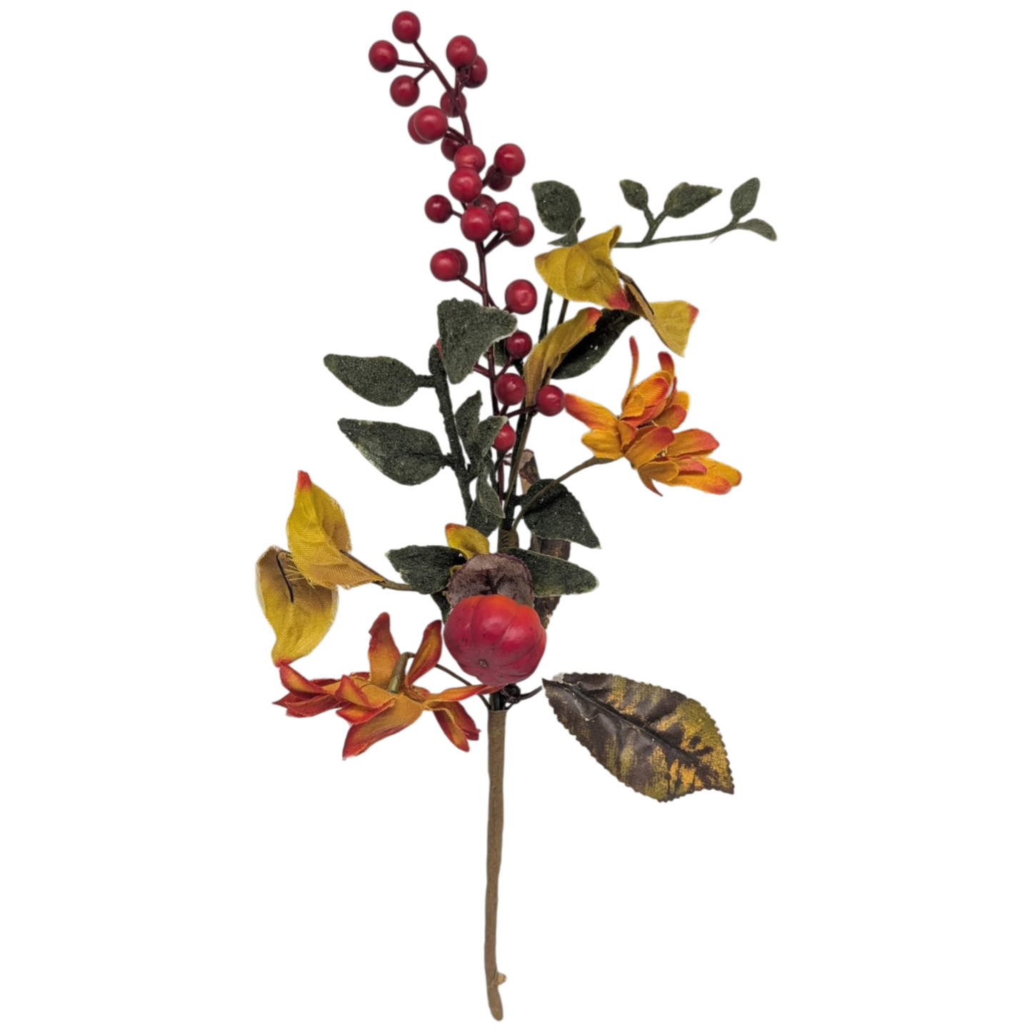 13 inch Faux Harvest Floral Pick With Berries