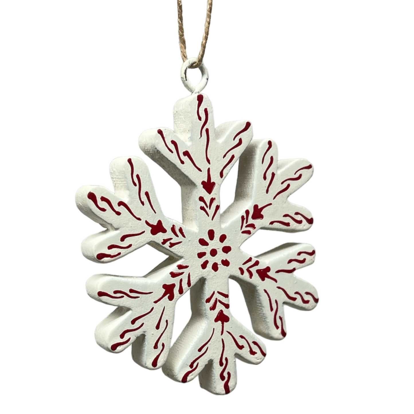 Scandi Holiday Snowflake Tree Ornament