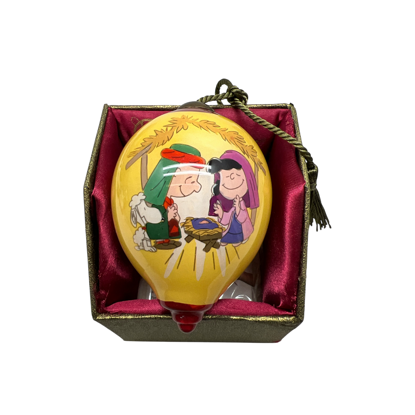 Peanuts Ne'Qwa Art Nativity Christmas Ornament