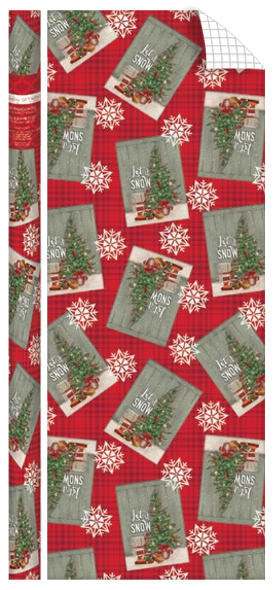 Traditional Roll Wrap - 40" x 288" - Let It Snow