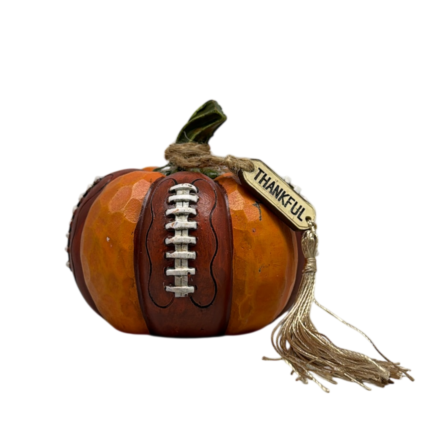 Football Harvest Pumpkin - Thankful
