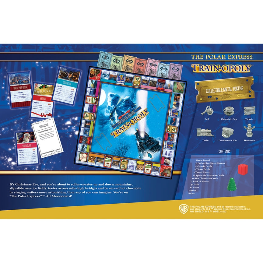The Polar Express Train Opoly Board Game