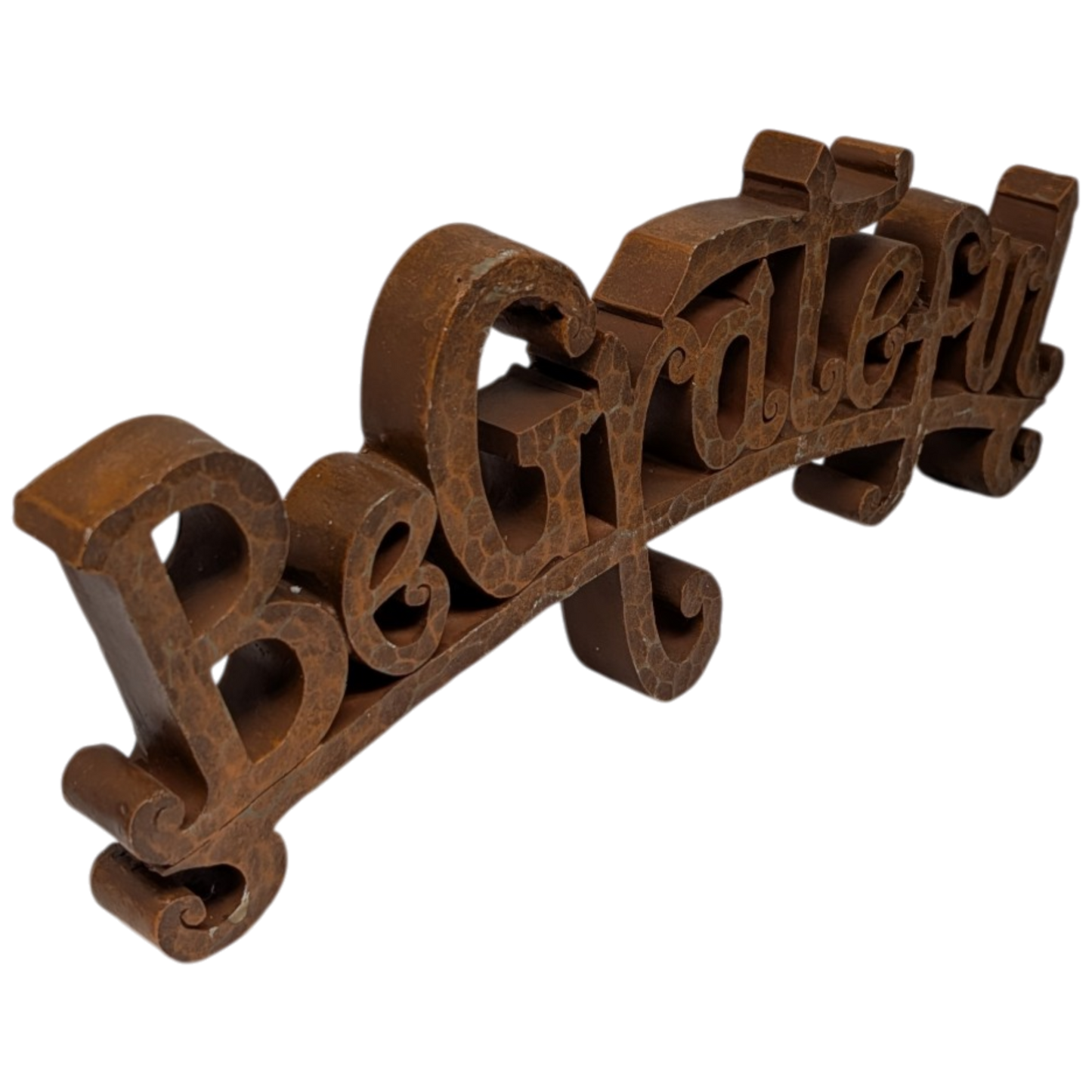 Be Grateful - Antiqued Tabletop Sign