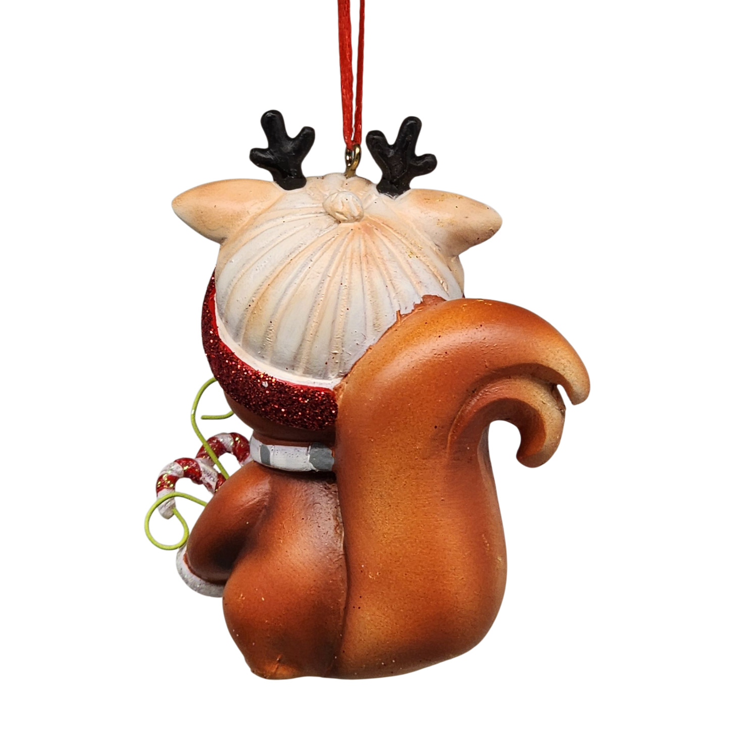 Festive Squirrel Ornament - Approximately 4 Inches
