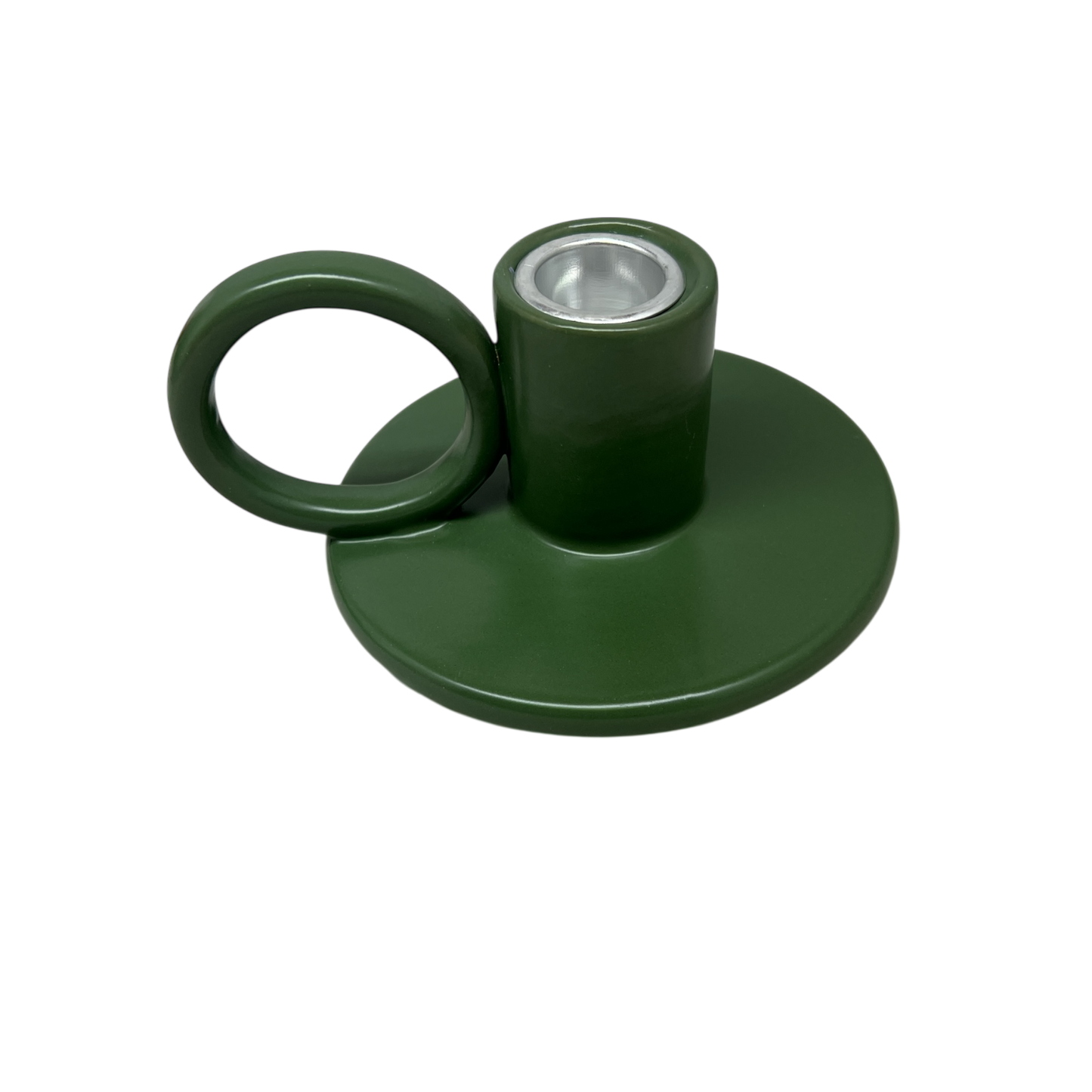 Evergreen Glow Ceramic Candle Holder