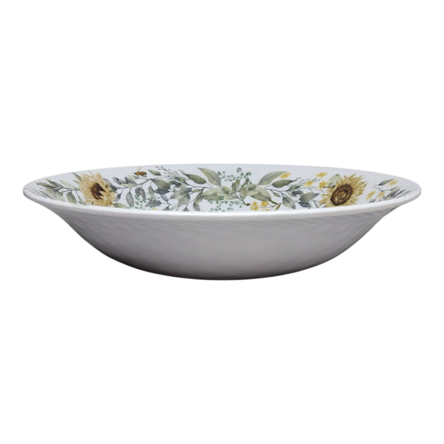Melamine Bee Design Salad Bowl - 13 Inch