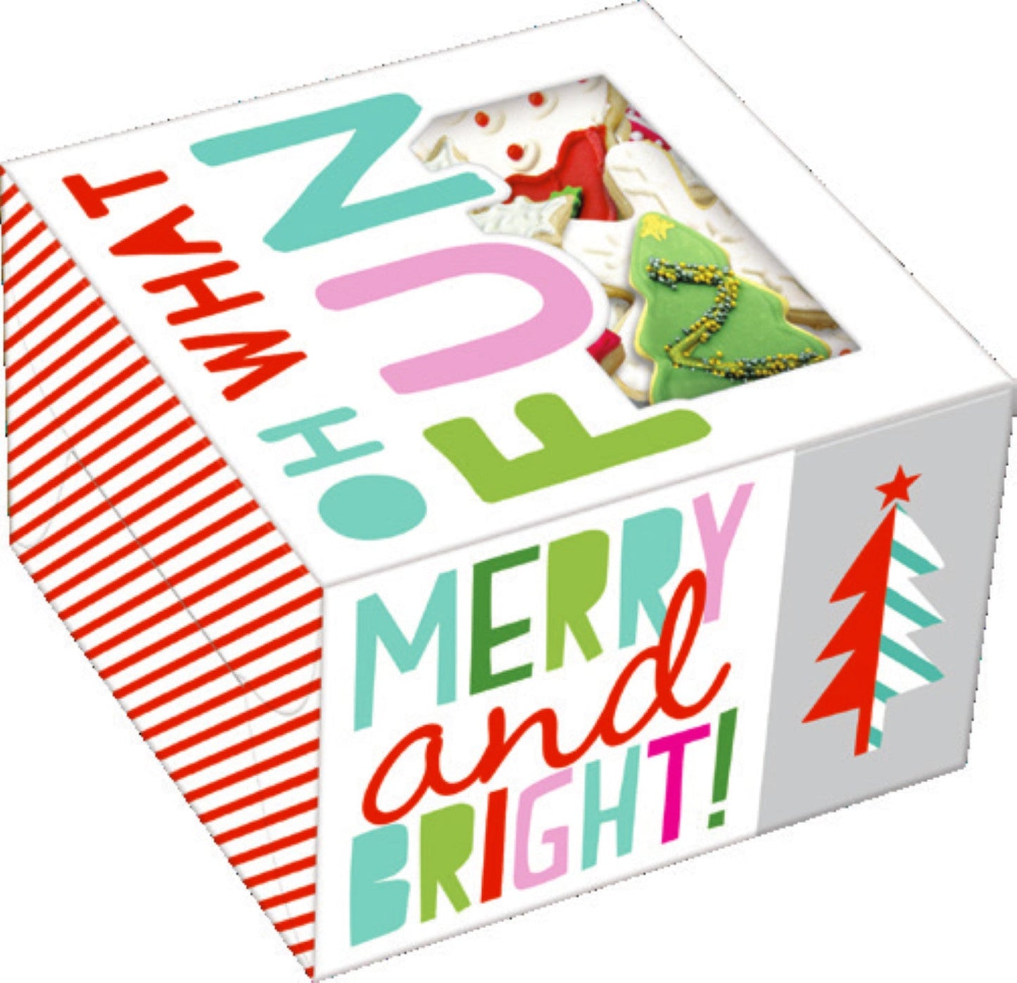 Holiday Square Treat Box 2 Pack - Red