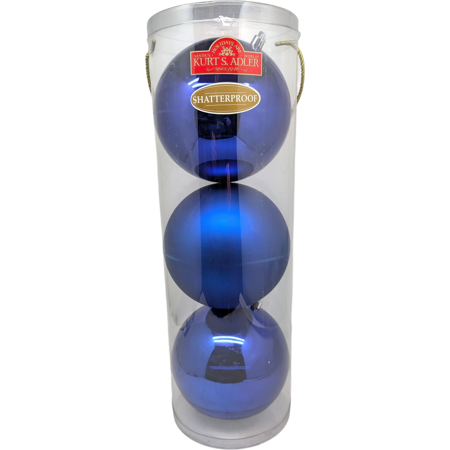 Two-Tone Shatterproof 3 pack Ornaments – 140mm -