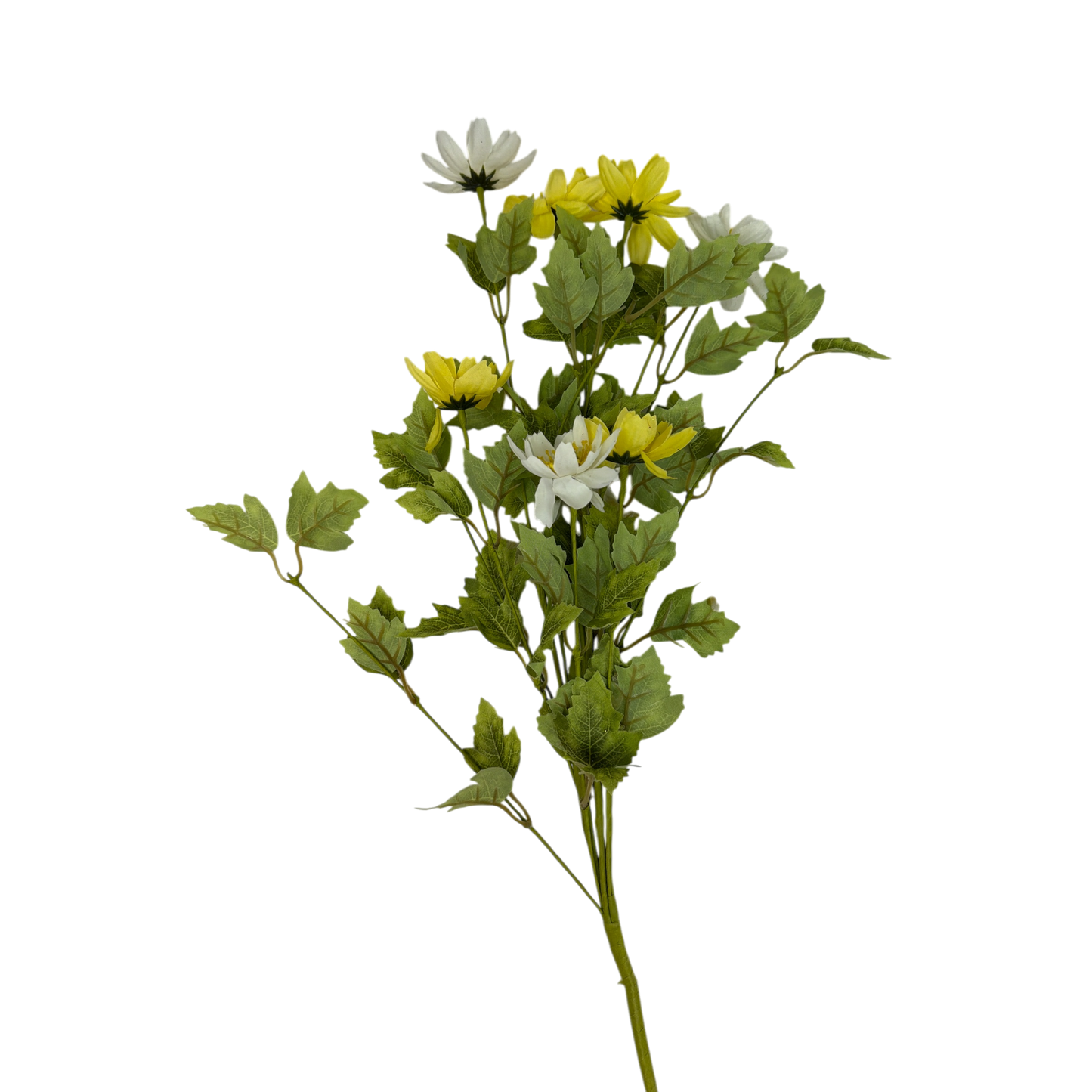 20 inch Faux White and Yellow Sunny Day Daisy Bouquet