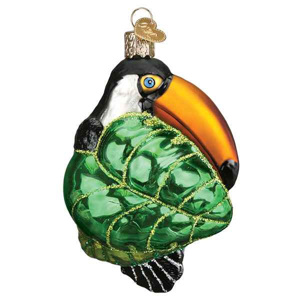 Toucan Glass Ornament