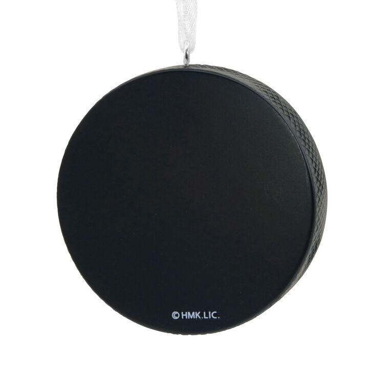 Hockey Puck Christmas Ornament image number 4 Hockey Puck Hallmark Ornament