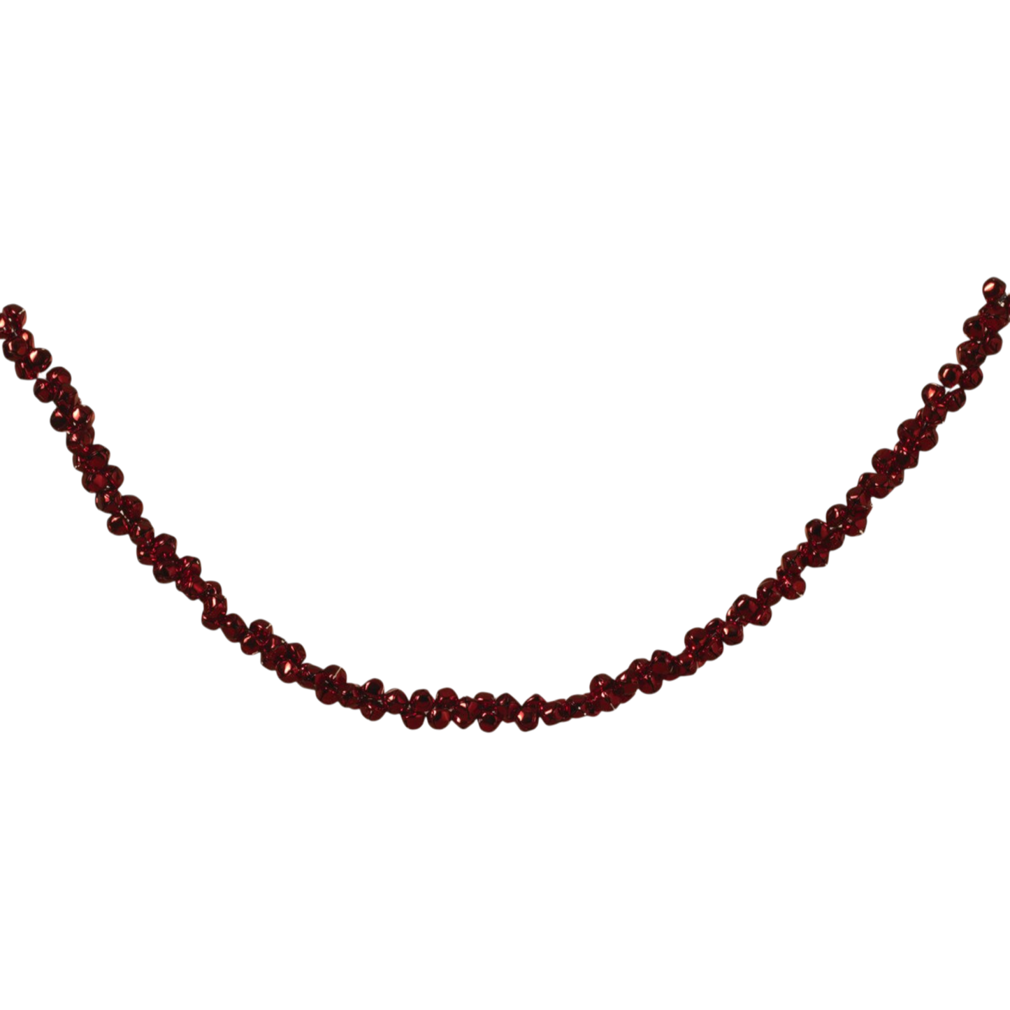 70 Inch Metal Jingle Bell Garland - Red