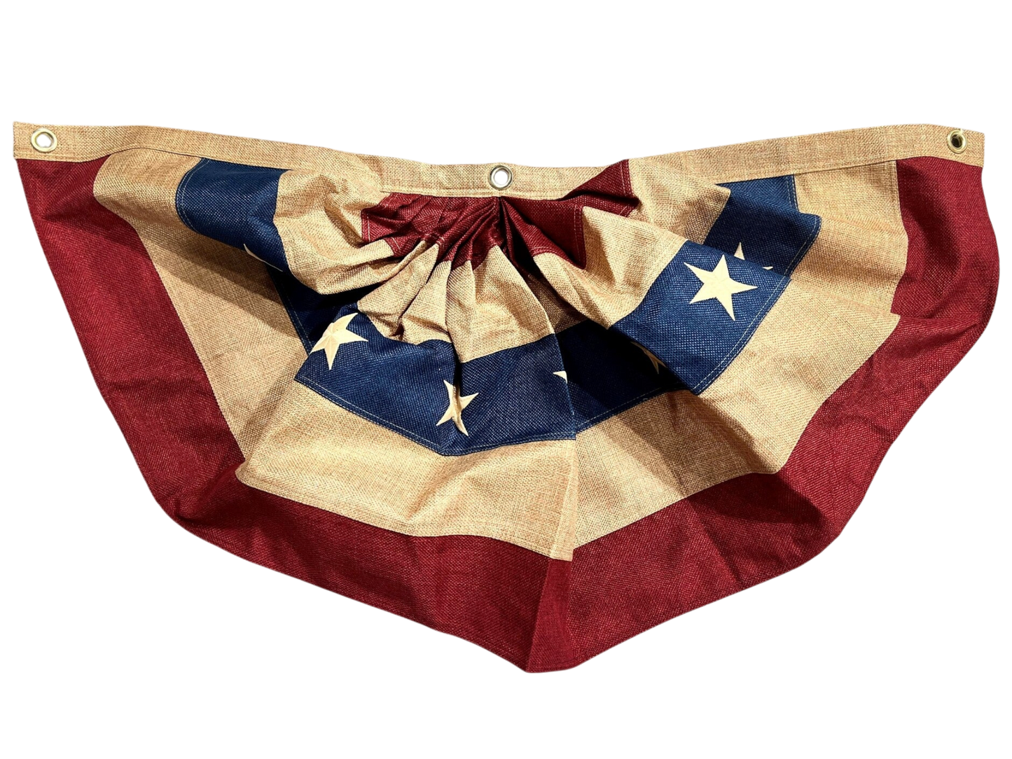 USA Flag Burlap Bunting - 18 x 36 Inch