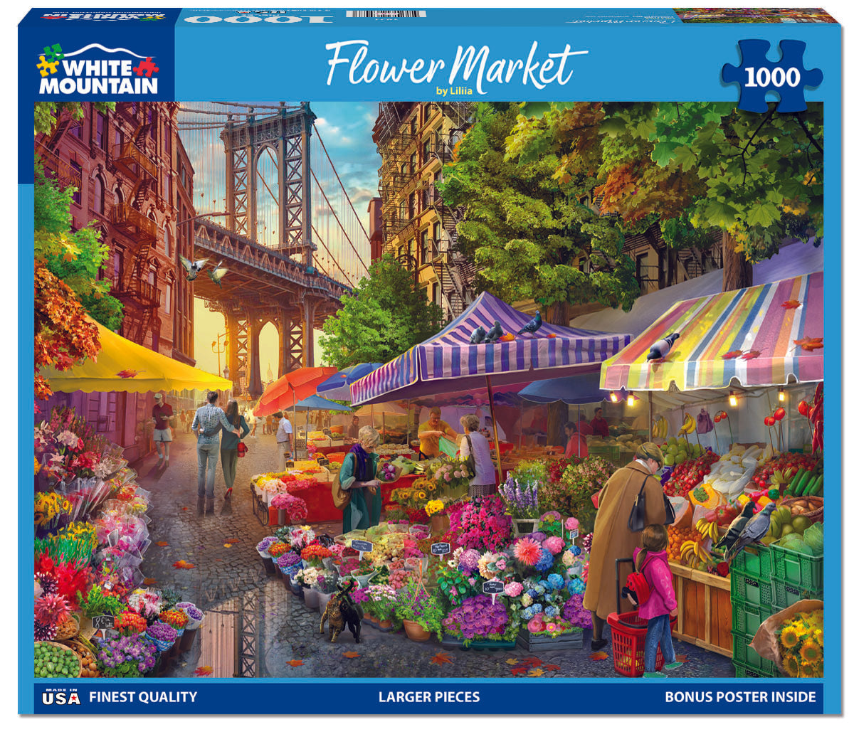 Flower Market - 1000 Piece Jigsaw Puzzle