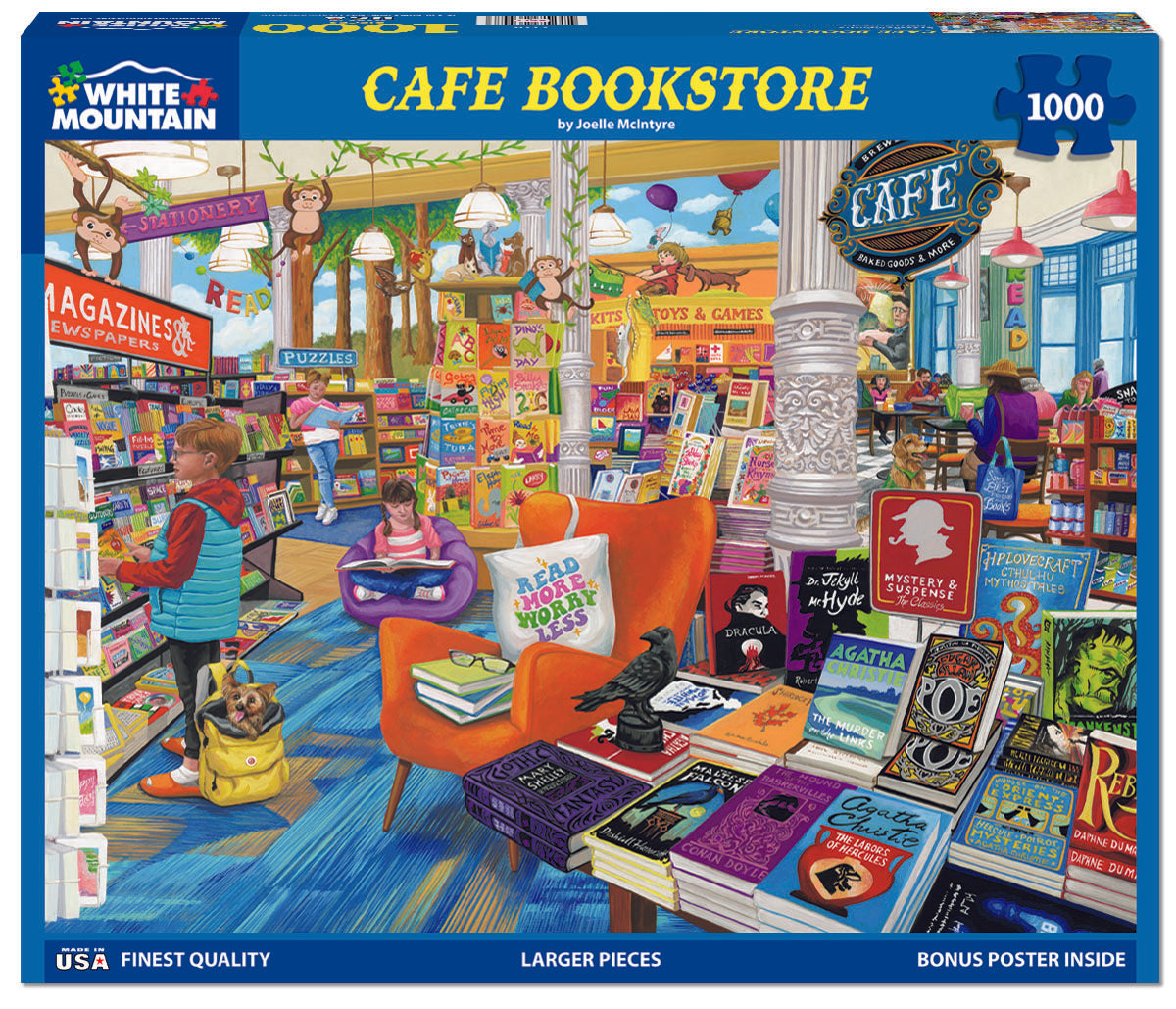 Cafe Bookstore - 1000 Piece Jigsaw Puzzle