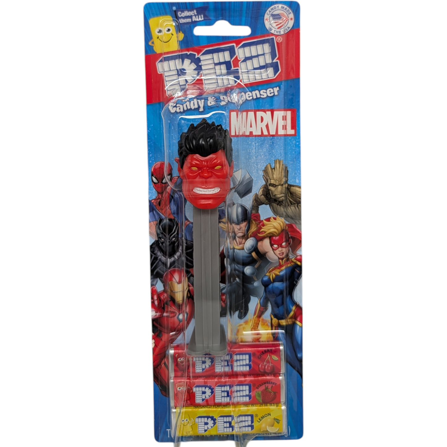 Pez Candy Dispenser - Marvel - Red Hulk