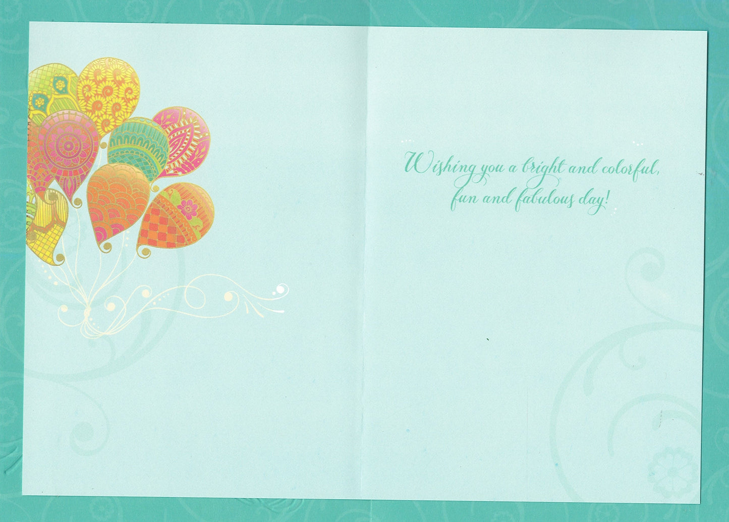 Colorful Balloons Birthday Card - Birthday Card