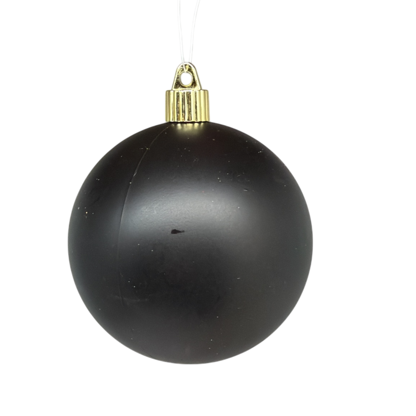 4.75" (120mm) Commercial Shatterproof Ball Ornament - Soot Black Matte
