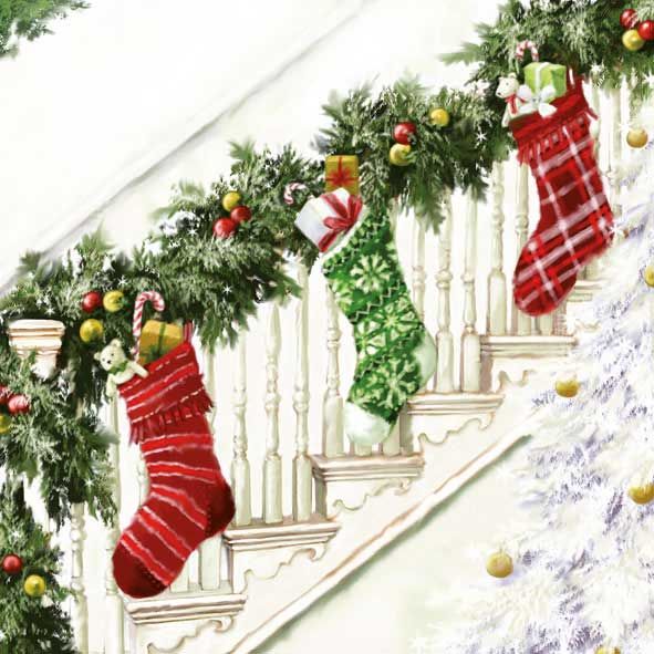 Stockings Paper Lunch Napkin