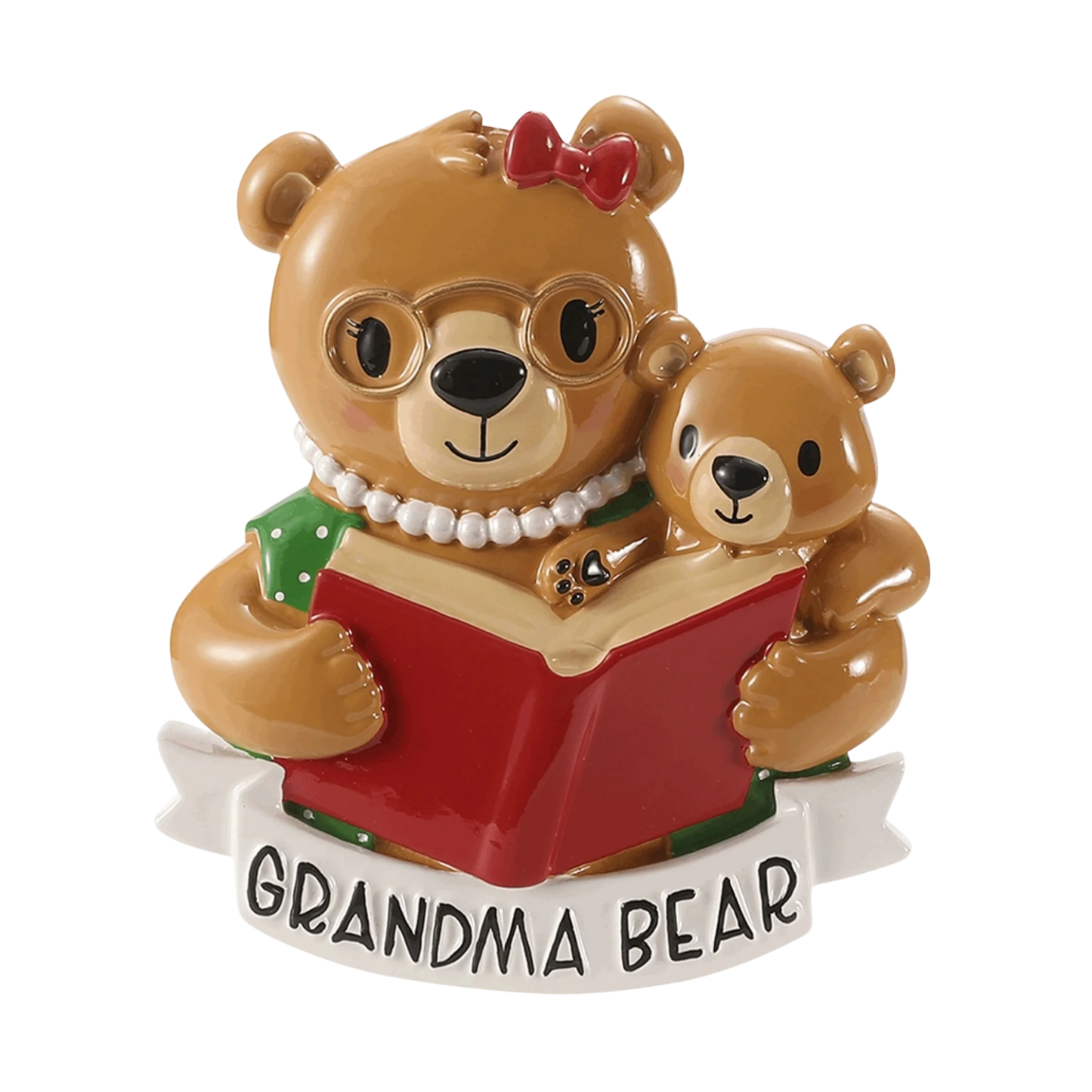 Grandma Bear Ornament For Personalization