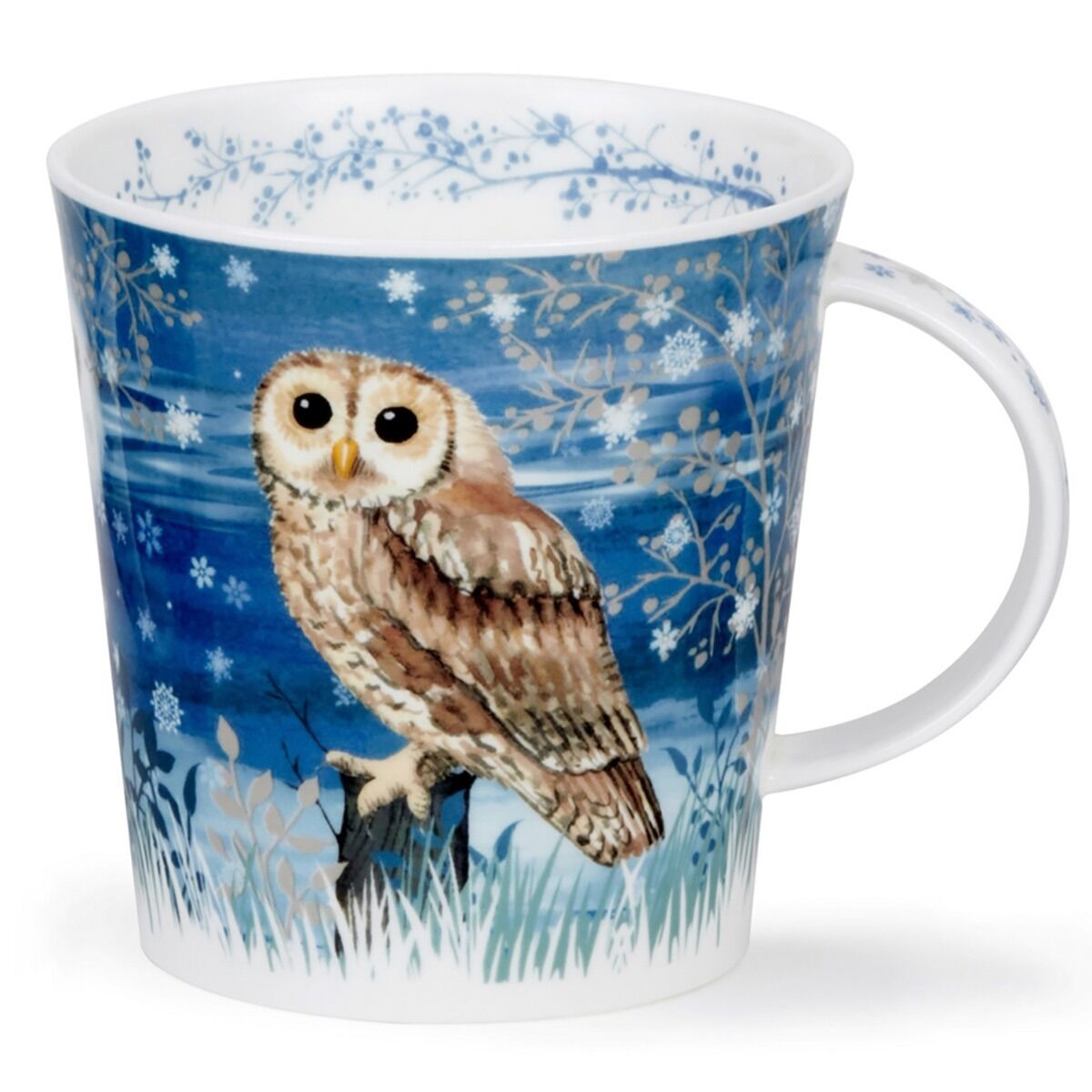 Cair Dunoon Tawny Owl Full Moon Owl Bone China Mug