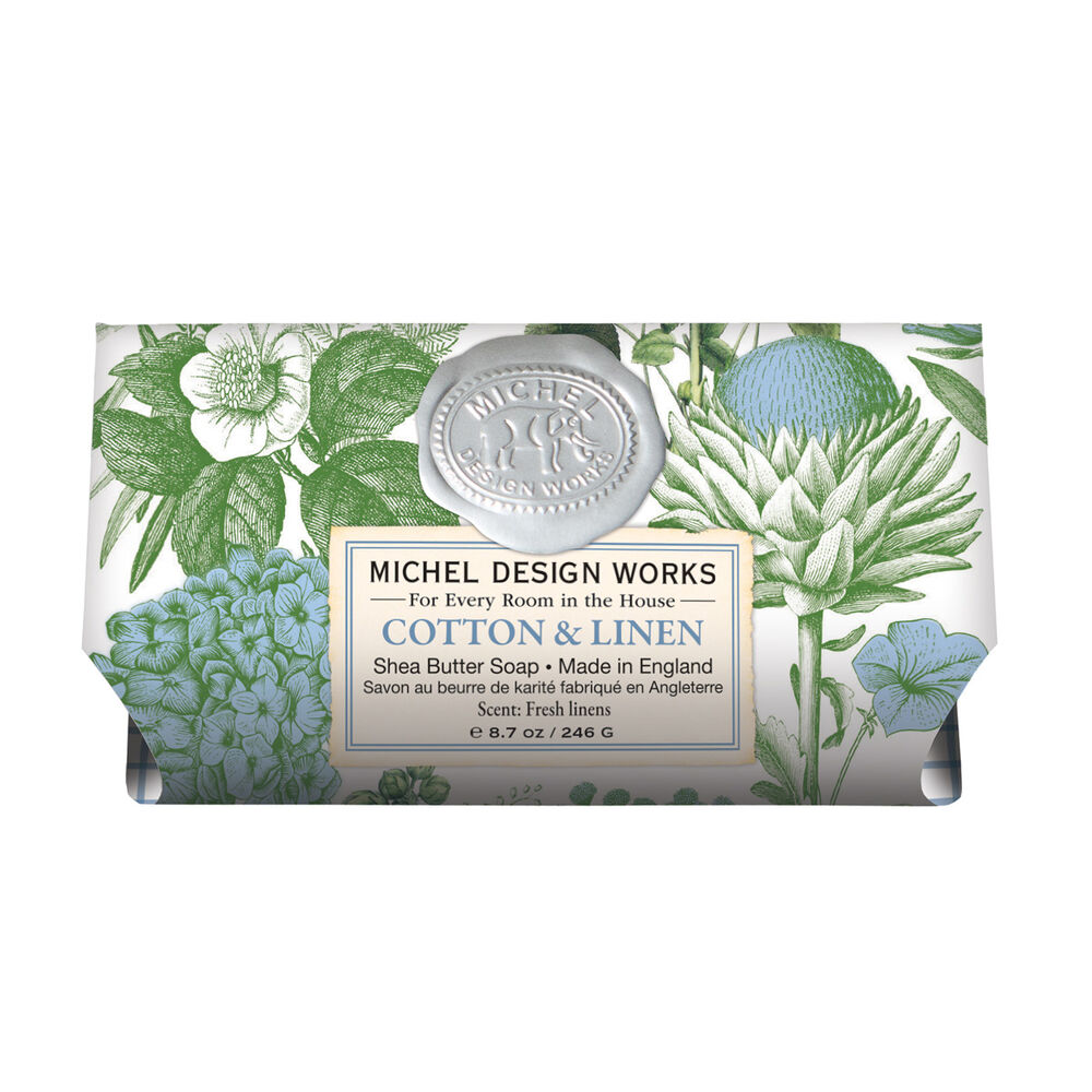 Cotton and Linen Large Bath Soap Bar