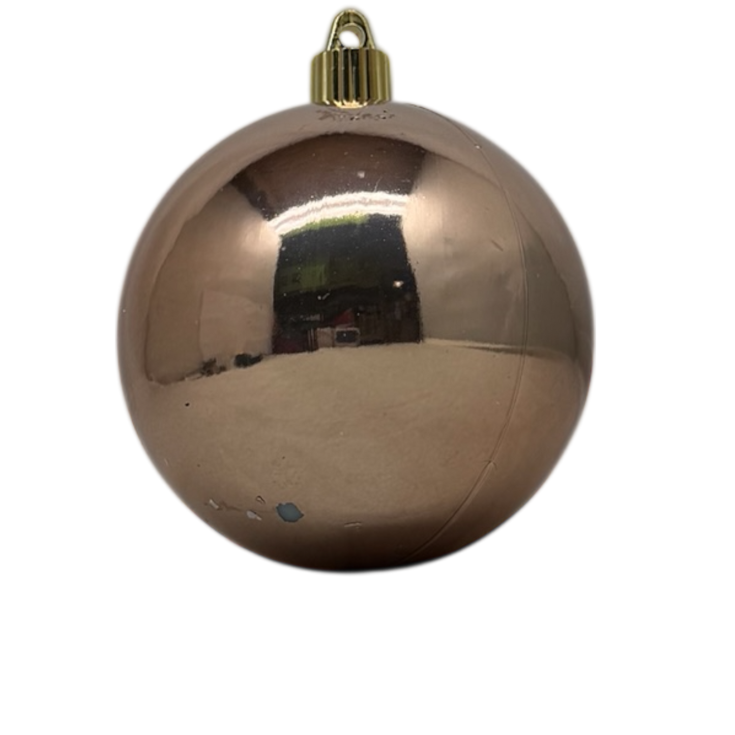 4" (100mm) Commercial Shatterproof Ball Ornament - Champagne - 4 Pack