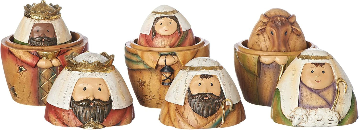 Nesting Nativity 9 Piece Set