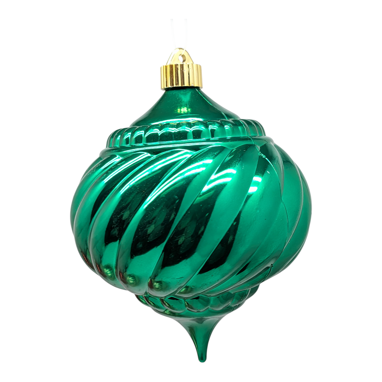 6" (150mm) Commercial Shatterproof Ball Ornament - Blarney Green Onion