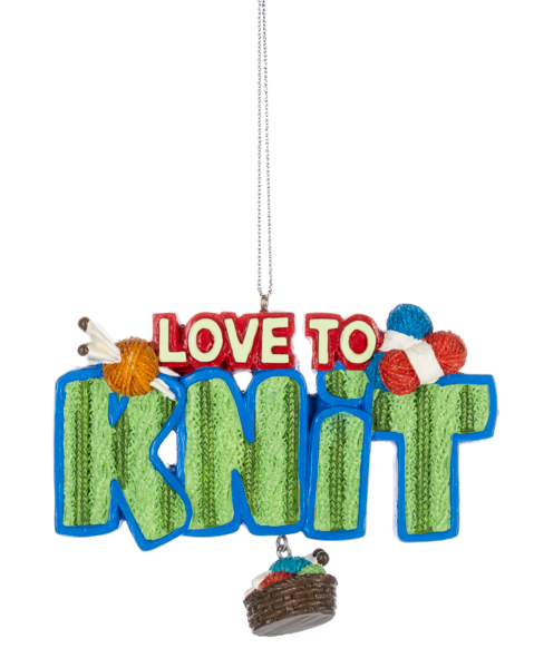 Love To Knit Ornament