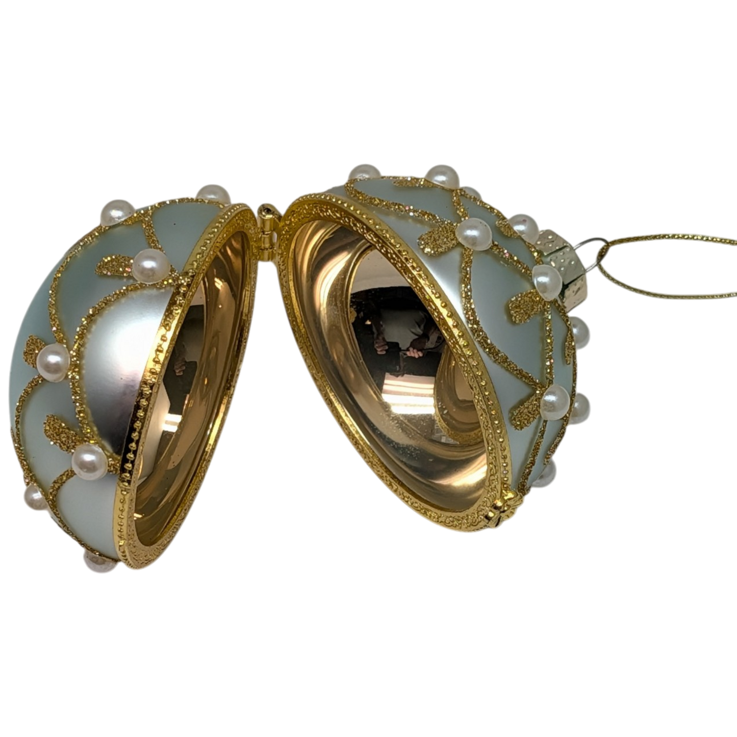 Jeweled Hinged Box Ornament -